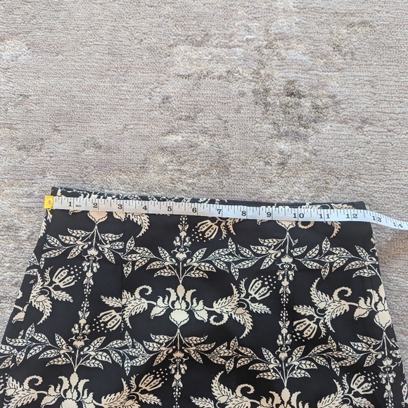 Zara Woman Patterned Black & White/Cream Pencil Skirt - Picture 8 of 10